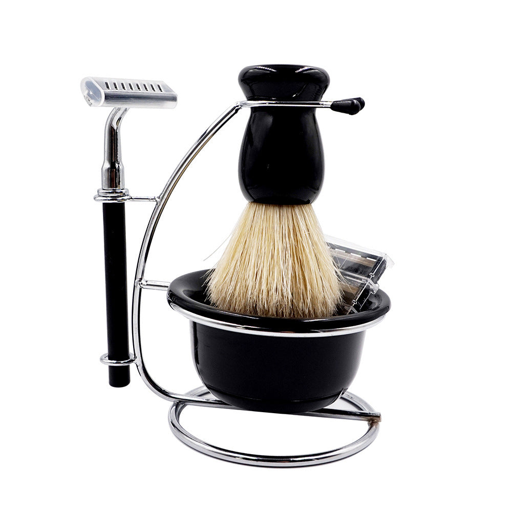4 In 1 Men's Razor Set Male Facial Beard Cleaning Shaving Brush Bowl