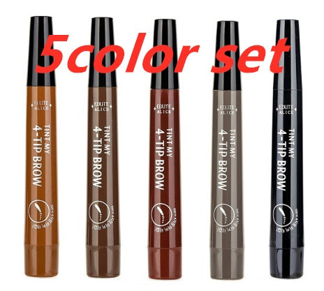 Liquid water eyebrow pencil