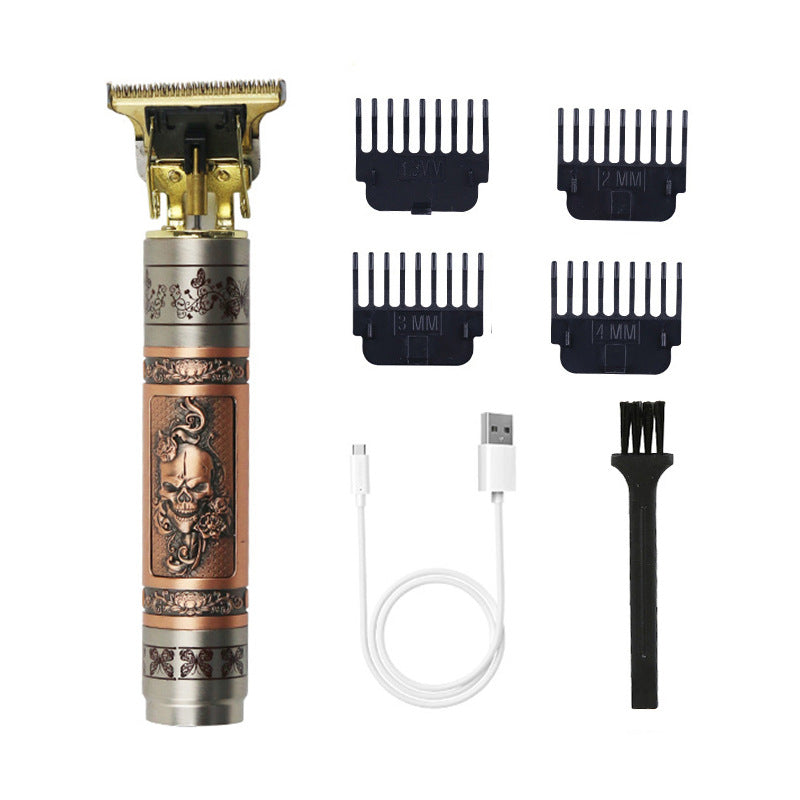 Buddha Head Directly Filled With Dragon And Phoenix Carving Hair Clipper