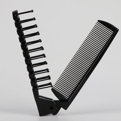 Portable Creative Double Folding Folding Comb Barrettes Supplies Comb