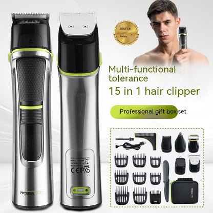 15-in-1 Waterproof Electric Hair Clipper