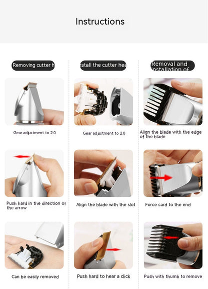 Electric Hair Clipper Electric Clipper LCD Digital Display