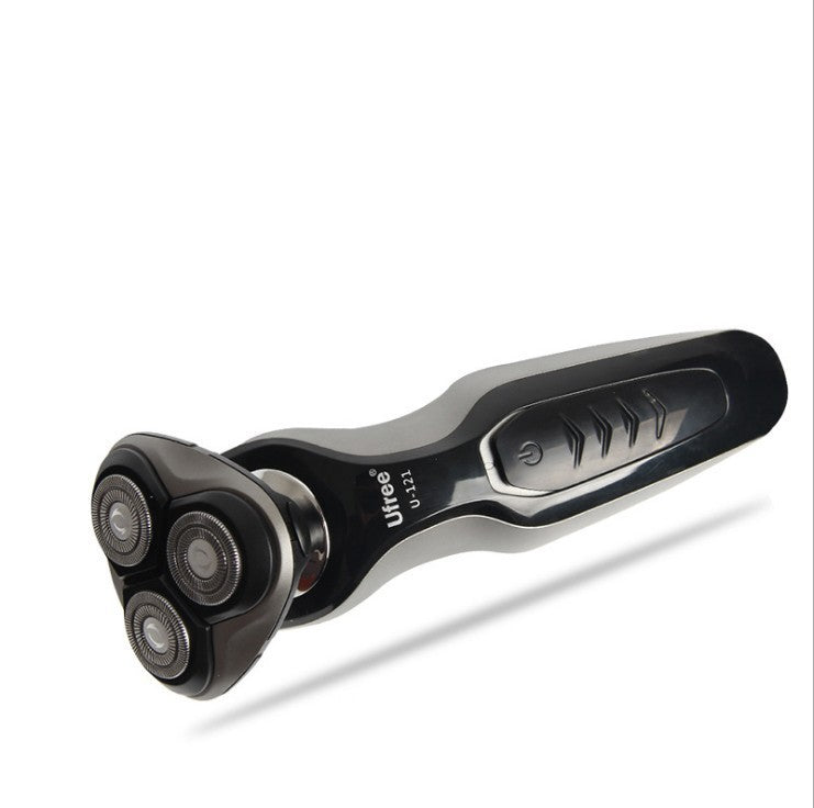 Smart male rechargeable three-blade electric shaver