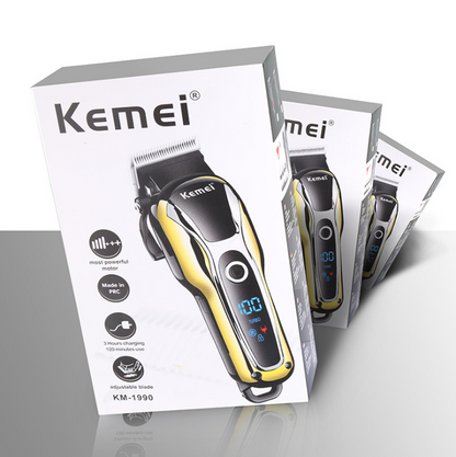 Professional Kemei Hair Clipper Rechargeable Electric Beard Trimmer