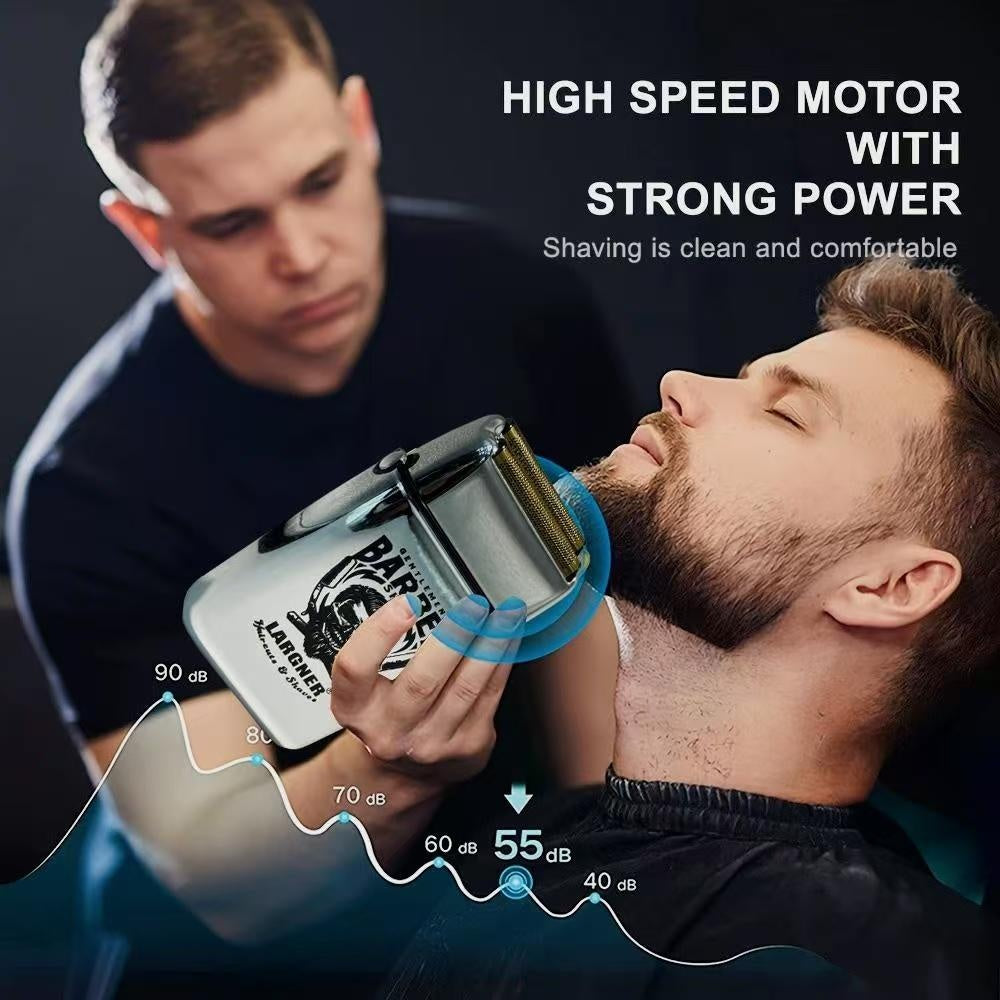 LARGNER Electric Foil And Bald Shavers 2 In 1 Double Shaver