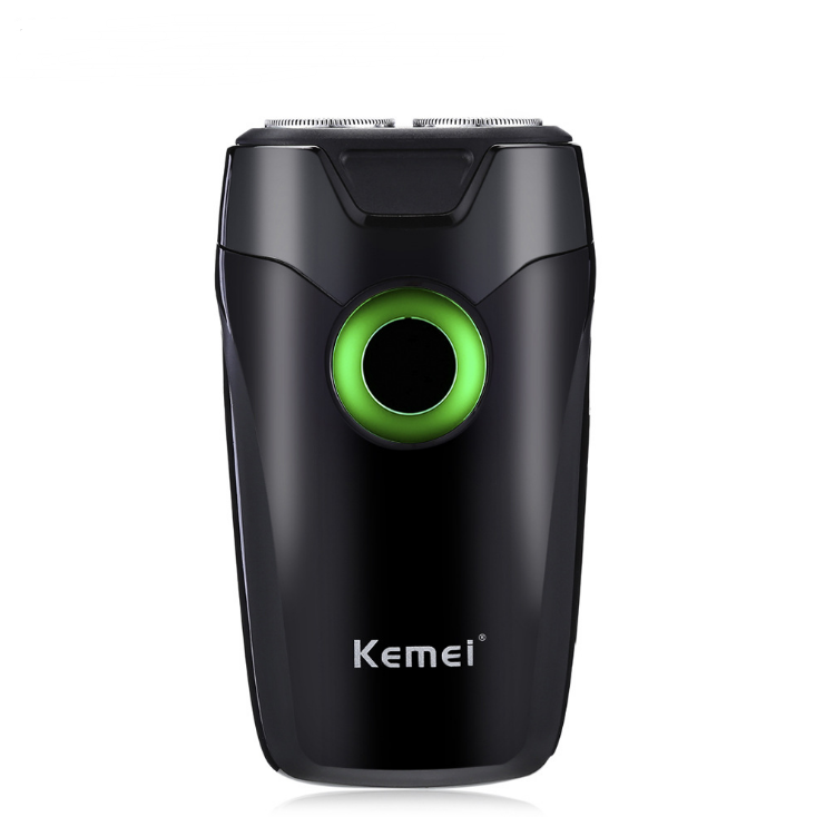 Kemei 202A Double Rotary Cutter Head Rechargeable Electric Shaver