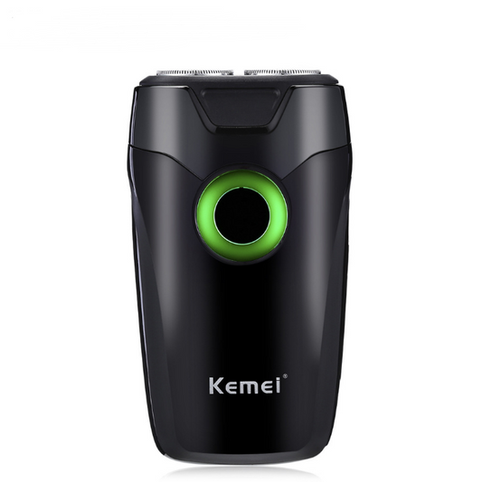 Kemei 202A Double Rotary Cutter Head Rechargeable Electric Shaver
