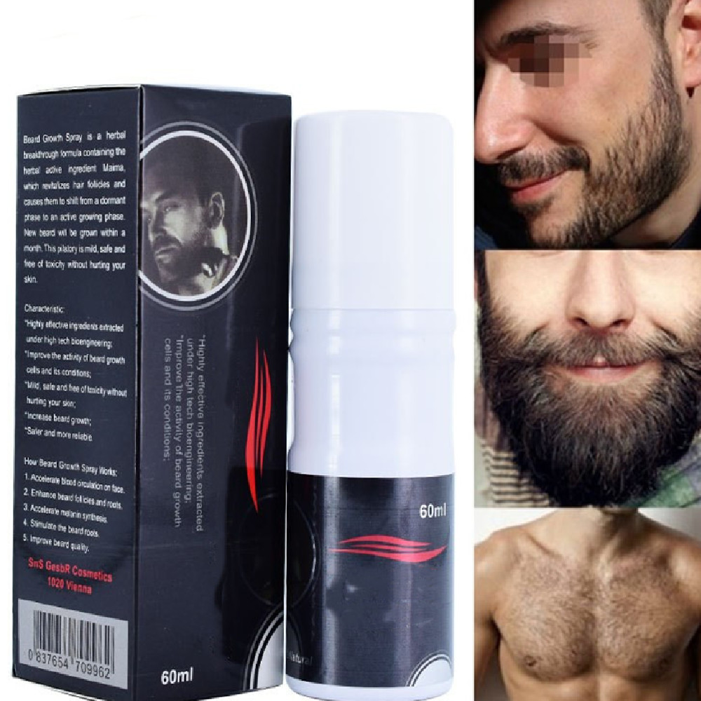 Natural Men Beard Growth Spray Organic Beard Oil Spray