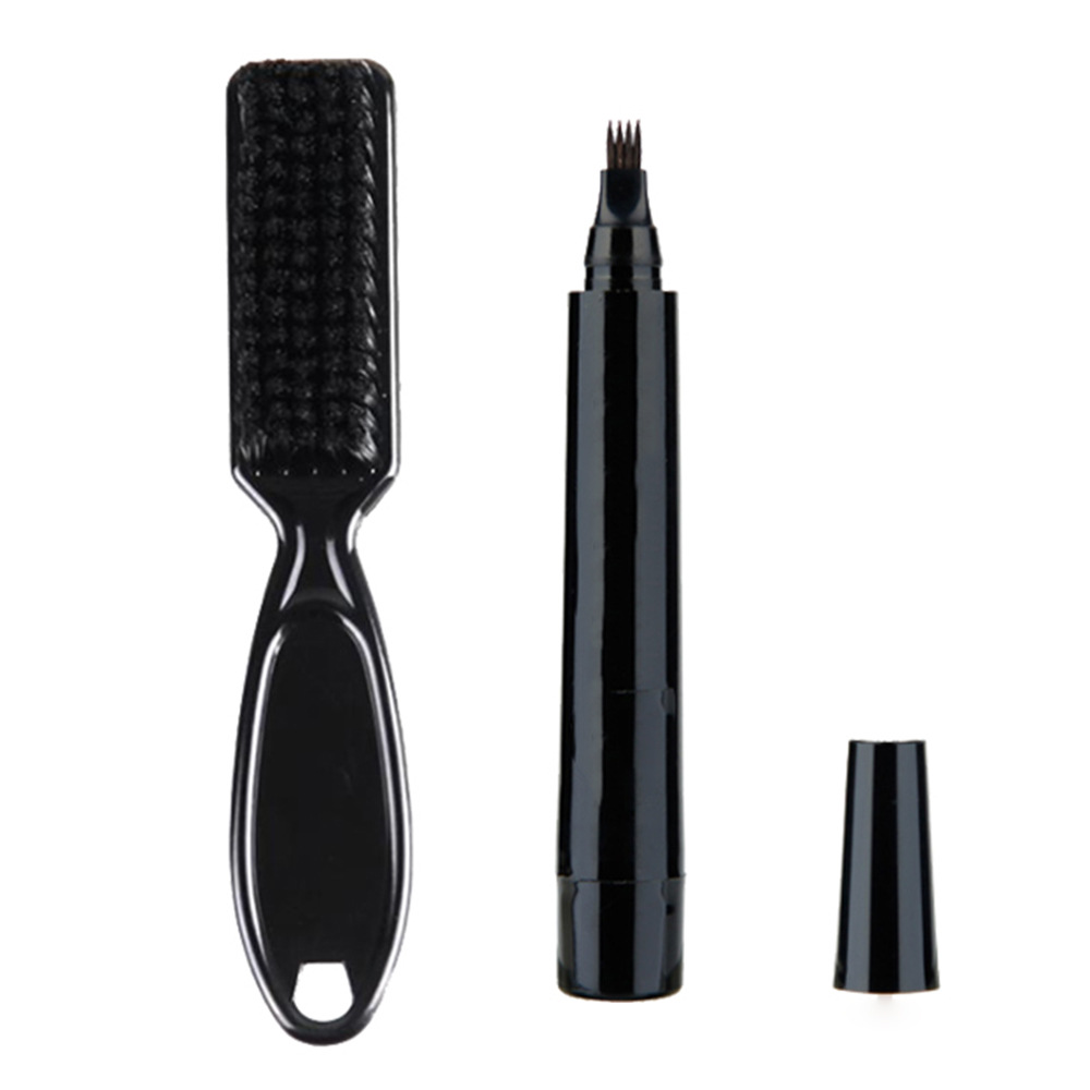 Waterproof Beard Pen Beard Filler Pencil And Brush Beard Enhancer Moustache