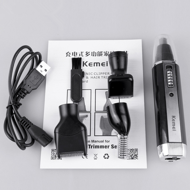 Special Offer Kemei Rechargeable 4-in-1 Trimmer Nose Beard Eyebrow Ear