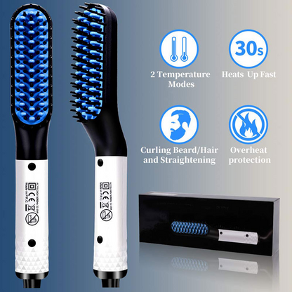 Hair Straightener Electric Iron Hair Brush Quickly Straighten