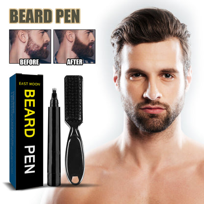 Waterproof Beard Pen Beard Filler Pencil And Brush