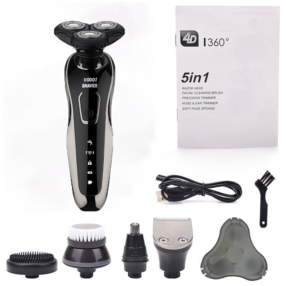Men's Electric 5-in-1 Rechargeable Washable Shaver