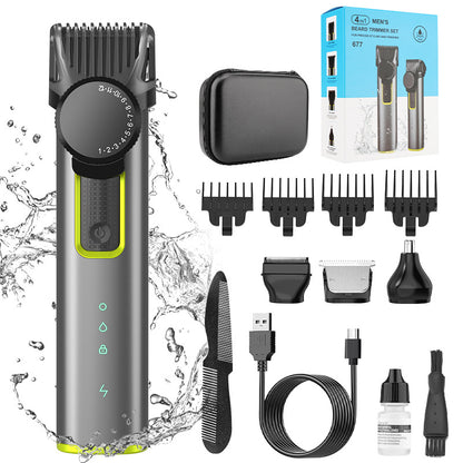 Men's Household Professional Hair Clipper Four-in-one Multifunctional Electric Hair Clipper