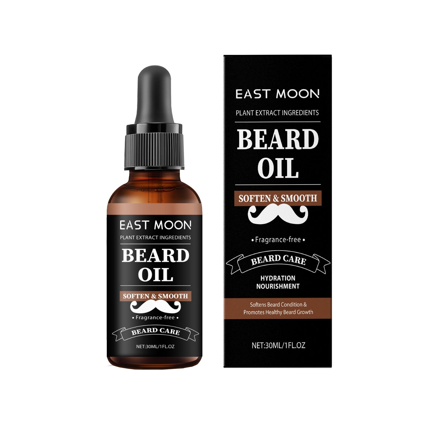 Men's Beard Grooming Kit - 3-Piece Care Set with Jojoba Oil Argan Oil Vitamin E