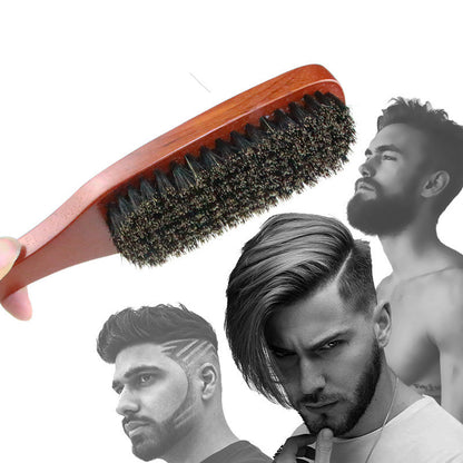 Men's beard brush to clean broken hair bristle brush