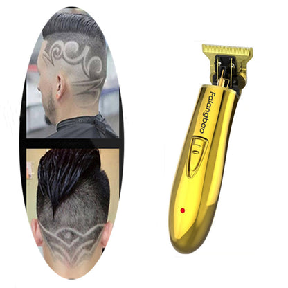 Retro oil head push light hair clipper