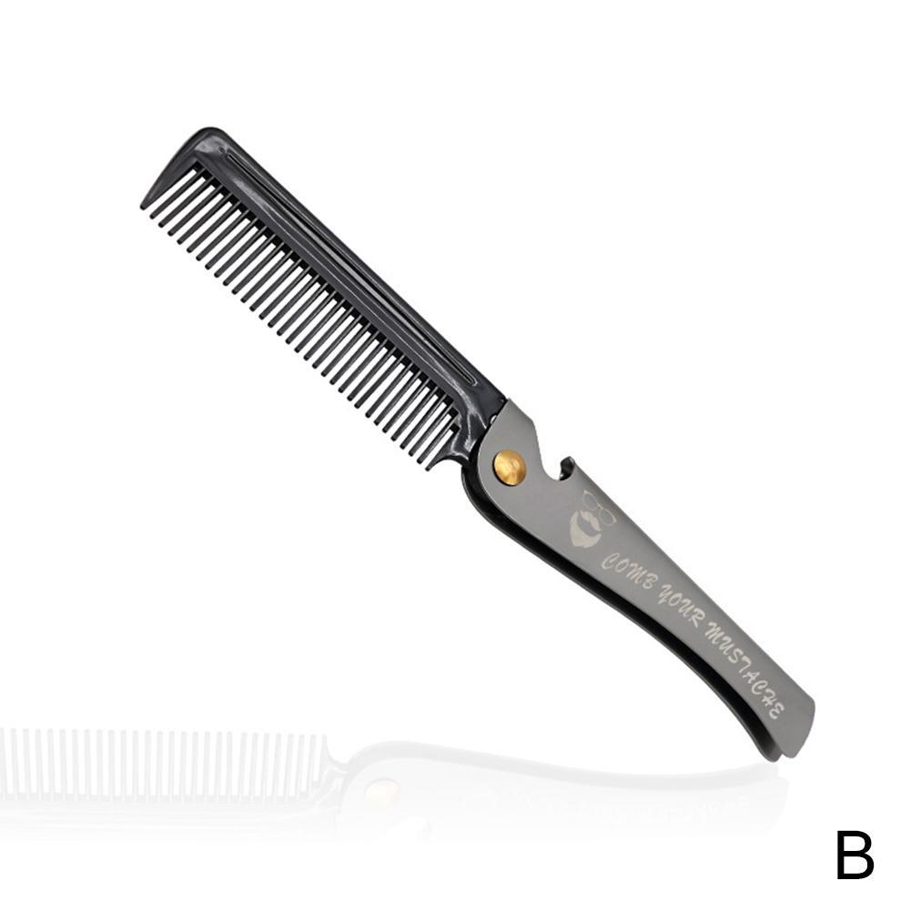 Stainless steel folding comb