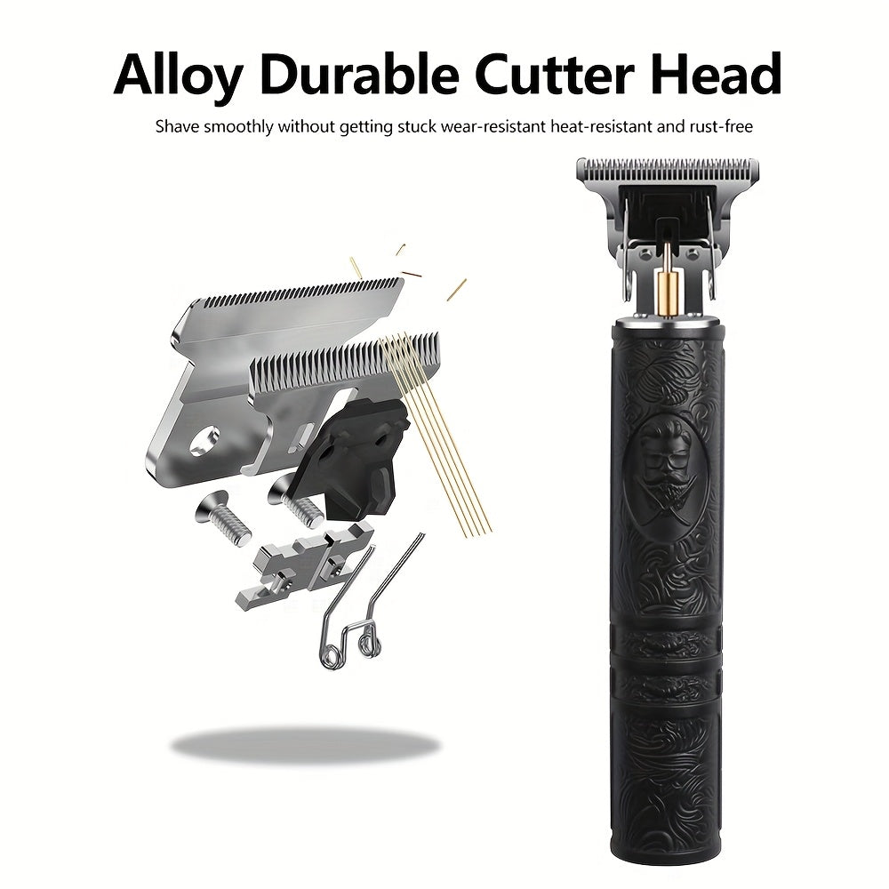 4 Pieces Electric Grooming Kit – Hair Clipper Foil Shaver Beard Trimmer Nose Trimmer