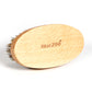 Oval Bluezoo Men's Care Flower Bristle Beech Wood Color Beard Hair Brush