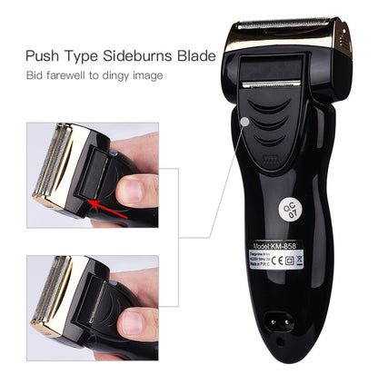 Reciprocating electric shaver