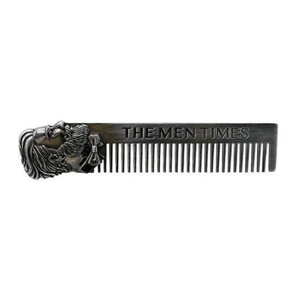 Electroplated bronze wide-tooth back comb