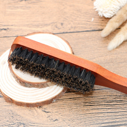 Wooden Handle Pig Bristle Brush Cleaning Broken Hair Brush Hair Salon Tool