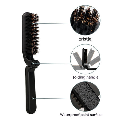 Small Portable Bristle Folding Shaving Brush