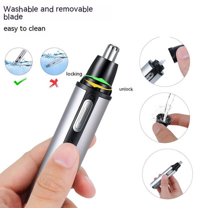 Five-in-one USB Charging Portable Mini Nose Ear Hair Trimmer