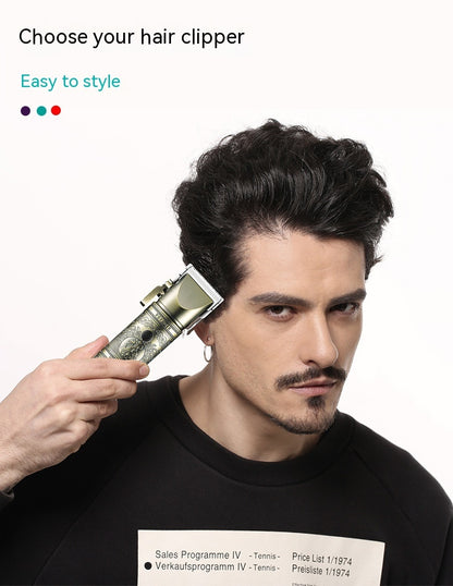 Men's Household Gradient Retro Hair Clipper