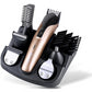 Kemei 6 in 1 Rechargeable Hair Trimmer Titanium Hair Clipper