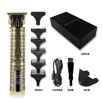 Oil Head Electric Hair Clipper Professional Blade With Lcd Shaving Head Clippers