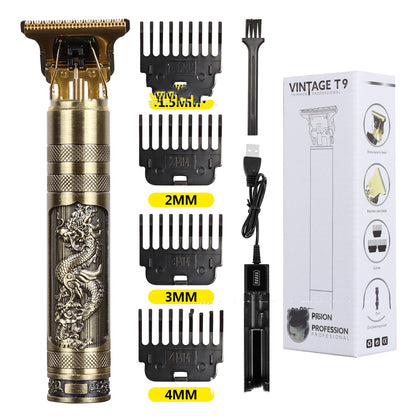 Buddha Head Dragon And Phoenix Hair Clipper Electric Push