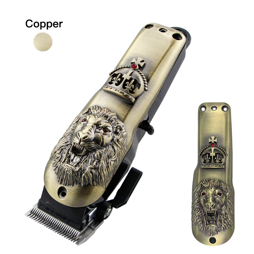 Retro zinc alloy lion and skull clipper cover