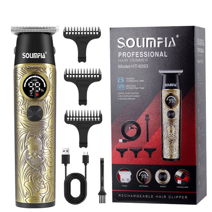 Digital Display Metal Hair Clipper For Hair