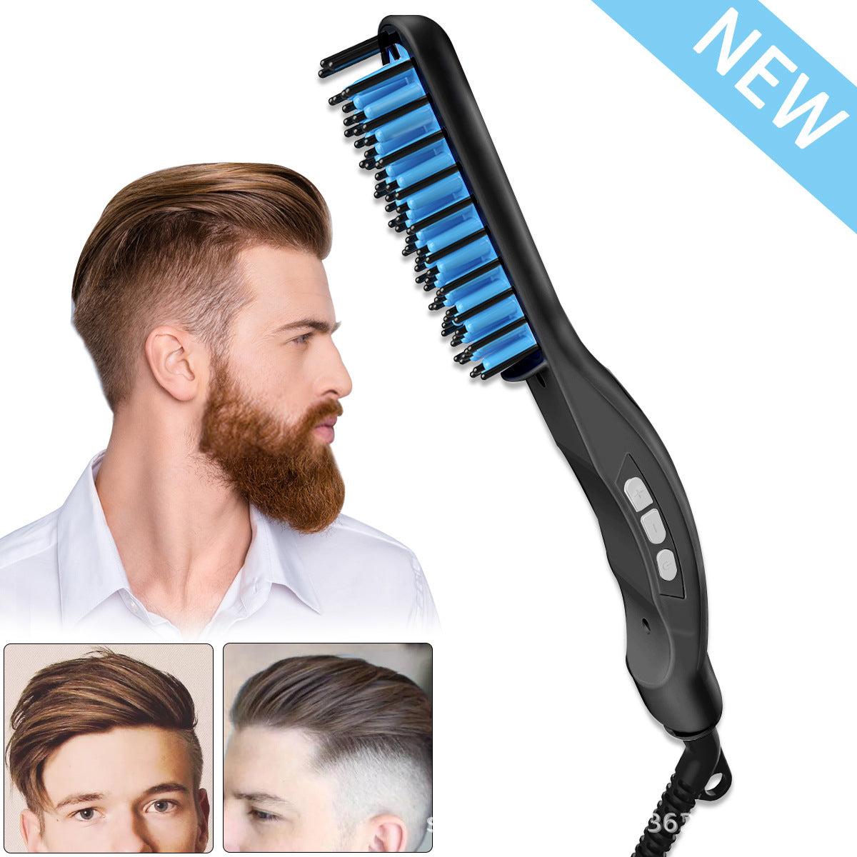 Men's straight hair comb beard comb