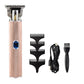 Oil head carving electric hair clipper USB trimming push white aluminum tube hair clipper