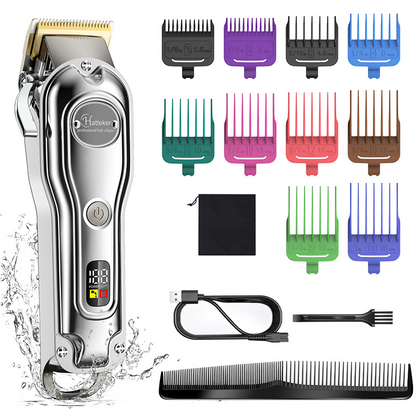 Professional Hair Clippers Beard Trimmer Men Cordless Barbers Grooming