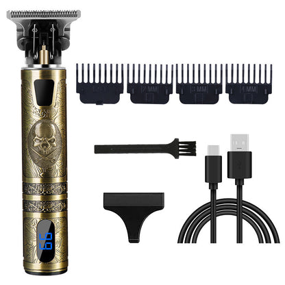 Buddha Head Directly Filled With Dragon And Phoenix Carving Hair Clipper