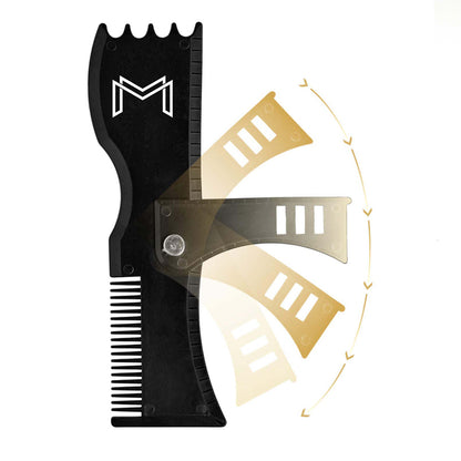 Rotating Multifunctional Beard Styling Comb