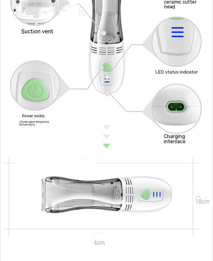 White Automatic Shampoo Ceramic Blade