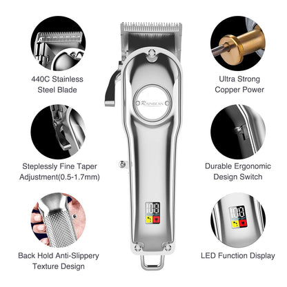 Men Hair Trimmer 3 in 1 IPX7 Hair Clipper for Women & Children