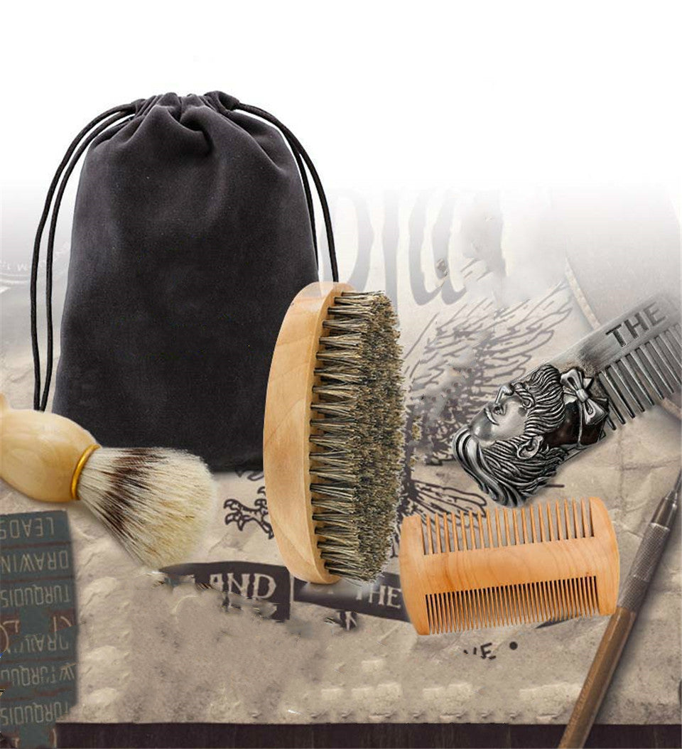 Double-sided Comb Beard Brush Shaving Styling Template Comb