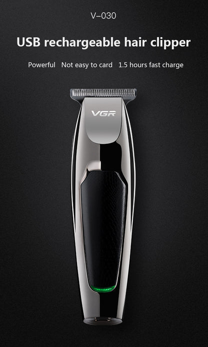 V30 Professional Waterproof Hair TrimmerDisplay Men's Hair Clipper