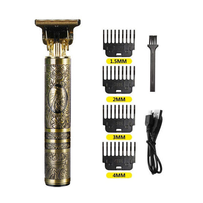 Trim Electric Metal Hair Clippers Buddha Head Dragon And Phoenix