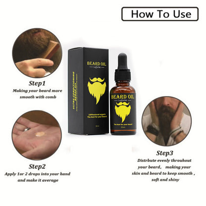 Men's Beard Hair Moisturizing Care Oil