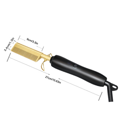 Copper comb wet and dry curling iron