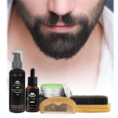 ALIVER Men's Beard Wash Cover Box