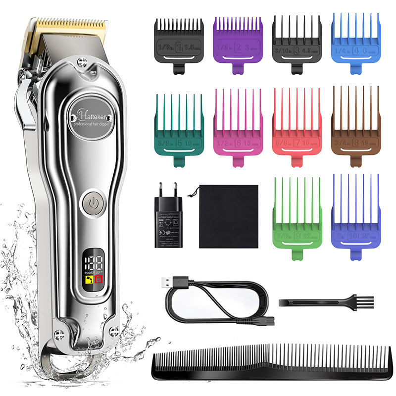 Professional Hair Clippers Beard Trimmer Men Cordless Barbers Grooming