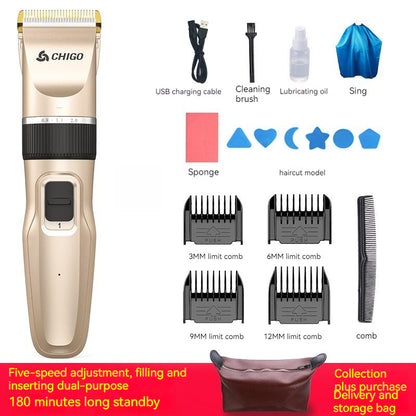 Home Children's Fashion Simple Hair Clipper Suit